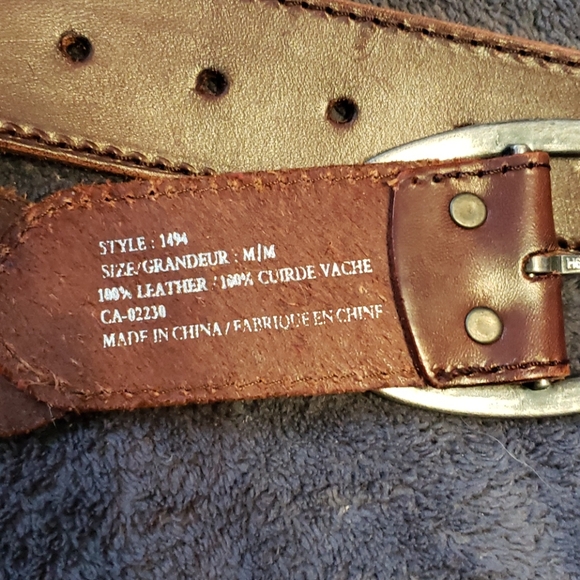 Leather Brown Belt - Picture 4 of 5